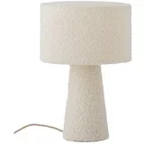 Bijela stolna lampa s tekstilnim sjenilom (visina 30 cm) Emmie –