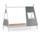 Marckeric Prljavo zeleni dječji krevet od masivnog bora u obliku kućice s podnicom 90x200 cm Enola – | shoptok.hr