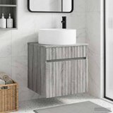  Umivaonik s policom za zid Siva Sonoma 49 x 44,5 x 65,5 cm | shoptok.hr