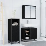  Set namještaja za kupaonicu 3 kom. Crni hrast 65 x 33 x 60 cm | shoptok.hr