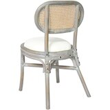 Jedilni stoli 4 kosi sivo platno | Shoptok.si