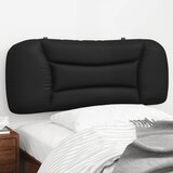  Jastuk za uzglavlje Hvar crni 100 cm od umjetne kože | shoptok.hr
