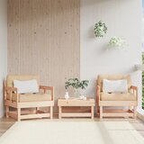 The Living Store Vrtni stoli z blazino 2 kosa trdna borovina - Vrtni Stol, (21462466) Cene