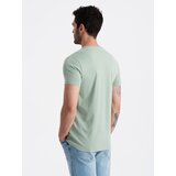 Ombre San Francisco men's printed cotton t-shirt - mint | Shoptok.si