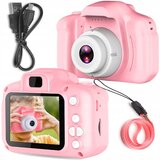  Otroški digitalni fotoaparat LCD SD 450mAh roza Cene