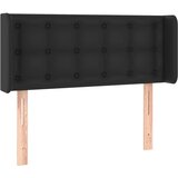 Maison Chic Vzglavna omarica - Nočna omarica - Posteljna omarica z ušesi črno 103x16x78/88 cm umetno usnje, (21709885) | Shoptok.si