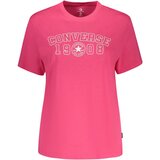 Converse ženska majica kratkih rukava s printom roza Slike