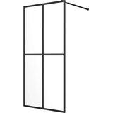 Pregrada Steklena pregrada za tuš prozorno kaljeno steklo 140x195 cm, (20683999) | Shoptok.si