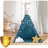  Teepee šator za djecu s nukido svjetlima - plavi | shoptok.hr
