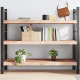 Maison Chic Stenska polica - Viseča Polica 140x60x(2-6) cm neobdelana trdna hrastovina, (21784722) | Shoptok.si