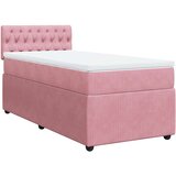 Box spring krevet s madracem ružičasti 90x190 cm baršunasti | shoptok.hr