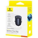  Auto punjač Baseus Tiny Star 30W 3A 2 x USB-C crni | shoptok.hr