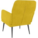  Fotelja žuta 62x79x79 cm baršunasta | shoptok.hr