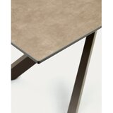 Kave Home Rjava raztegljiva jedilna miza s keramično ploščo 90x160 cm Atminda – | Shoptok.si