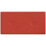  Zidna uzglavlja 12 pcs Crvena 30 x 15 cm Lažna koža - Crvena 30 x 15 cm | shoptok.hr