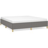  Posteljni okvir temno siv 160x200 cm blago, (20724211) | Shoptok.si