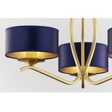 Jupiter 2113 - Luster na šipci KASZMIR 3xE27/15W/230V plava/zlatna | Eponuda.com
