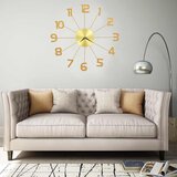  Zidni sat metalni 50 cm zlatni | shoptok.hr