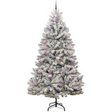 vidaXL Umjetno božićno drvce Zelena i bijela 270 cm PVC i metal | shoptok.hr