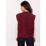 RUE PARIS Vest-IT-KZ-FL9622.29P-burgundy | Shoptok.si