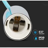  Napajajući kabl 1xE27/60W/230V svetloplava/sjajni hrom | Eponuda.com