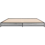 Okvir kreveta boja hrasta 120x200 cm konstruirano drvo i metal | shoptok.hr