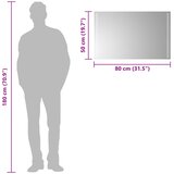  LED kupaonsko ogledalo s ogledalom *Transparent*an 80 x 50 cm | Eponuda.com