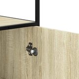  Visoka ploča sonoma hrast 68x35x139cm konstruirano drvo i metal | shoptok.hr