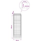  Gabion s žicom debljine 3,5 mm i mrežom 10x10 cm 50x100x150 cm | shoptok.hr