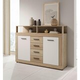 MID.YOU KOMODA, bela, hrast sonoma | Shoptok.si