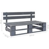  Srednja vrtna sofa od paleta od sivo impregnirane borovine | shoptok.hr