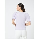 Koton Gathered Sleeves T-Shirt Crew Neck | shoptok.hr