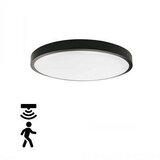 V-tac led plafonjera sa microwave senzorom pokreta 24W 2400lm 4000K IP44 rd crna vtac Cene