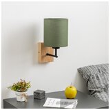  Brilagi - Zidna lampa NUBILA WOOD 1xE27/25W/230V hrast/zelena | Eponuda.com