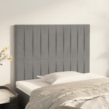  Uzglavlje svijetlosivo 90x5x118/128 cm baršunasto | shoptok.hr