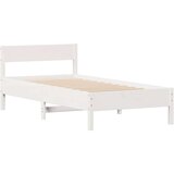 vidaXL Okvir kreveta bez madraca bijeli 90 x 200 cm masivna borovina | shoptok.hr