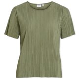 Vila Topi & Bluze Noos Top Plisa - Oil Green Zelena | Shoptok.si