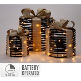  SET 3x LED božićne dekoracije 90xLED/2xAA + 3xAA + 3xAA topla bela pokloni/crna | Eponuda.com