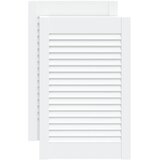  Vrata za ormarić rešetkasta 2 kom bijela 61,5x39,4 cm borovina | shoptok.hr