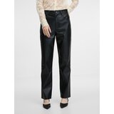 Orsay Black leatherette women's trousers - Women's | shoptok.hr