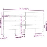  Uzglavlje 180 x 3 x 80 cm od masivne borovine | shoptok.hr