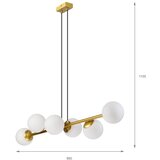  brilagi - visilica na sajli malony 6xE14/20W/230V zlatan | Eponuda.com