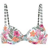 VENICE BEACH Bikini zgornji del 'Summer' kaki / oranžna / staro roza / bela