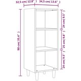 Komoda siva boja betona 34,5x32,5x90 cm od konstruiranog drva | shoptok.hr