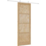 vidaXL klizna vrata sa setom hardvera 'ORKDAL'od čvrstog drveta bora | shoptok.hr