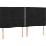  s oprugama i madracem crni 200x200 cm baršunasti | shoptok.hr