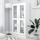  Vitrina bijela visokog sjaja 82,5x30,5x150 cm konstruirano drvo | shoptok.hr