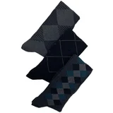 Duca di Morrone Nogavice Venezia - Gray Tripack Socks Siva