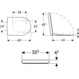 Geberit 500.670.01.1 iCon WC deska s počasnim zapiranjem "Soft Close" | Shoptok.si