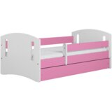 Classic Drveni dječji krevet 2 s ladicom - rozi - 140*80cm | shoptok.hr